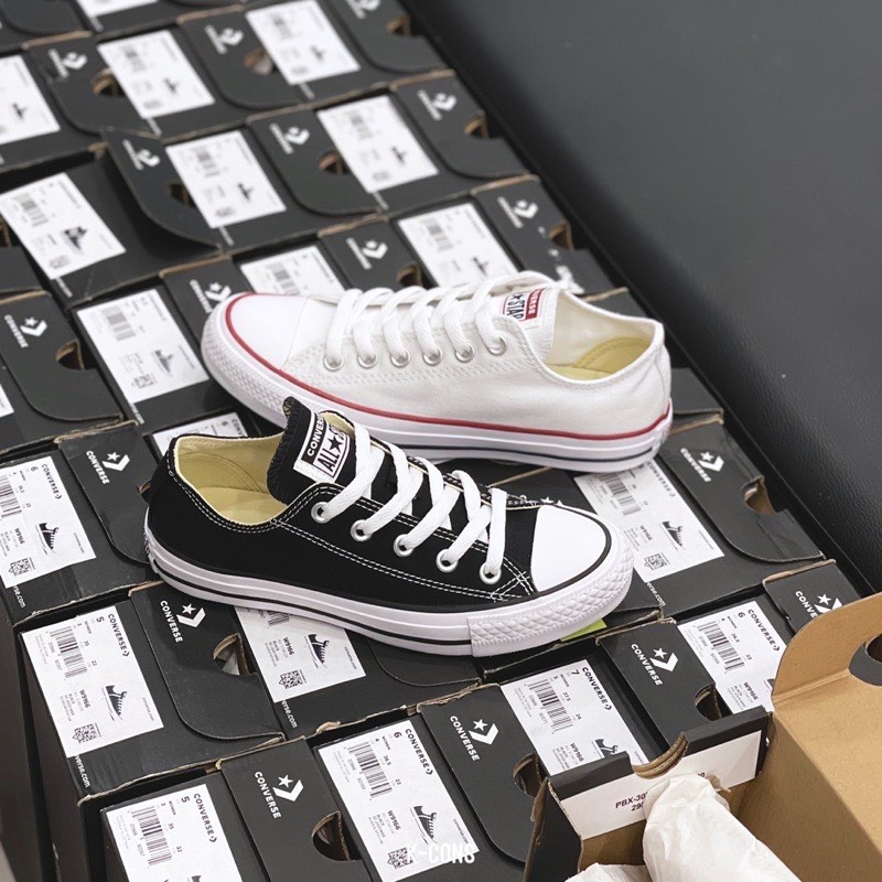 Giầy Thể Thao Converse Trắng, Đen Cao Cấp + Box [ Cao Cổ, Thấp Cổ ] - Sneaker Nam, Nữ