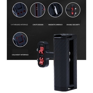 GODD Side Handle Foldaable Grip for Both Left Right Built-in Cold Shoe Lightweight
