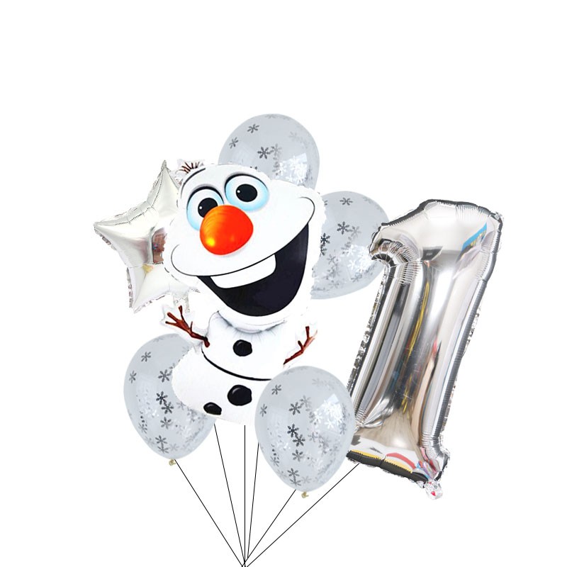 Set 7 Bong Bóng 32inch Hình Công Chúa Disney Trang Trí Tiệc Sinh Nhật Cho Bé