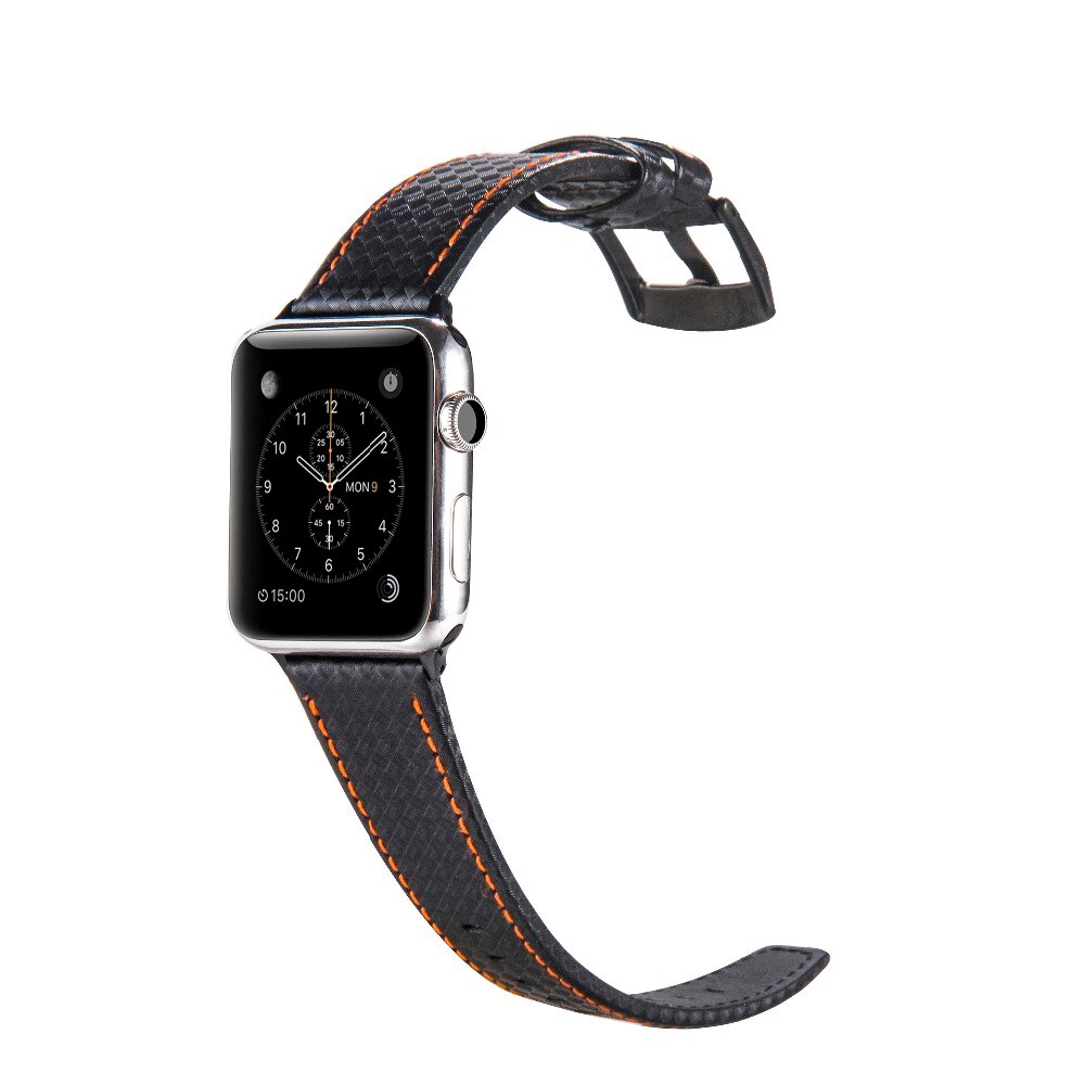 Dây Đeo Thay Thế Chất Liệu Da Thiết Kế Nhiều Lỗ Thời Trang Cho Iwatch 38 42 40 44 mm