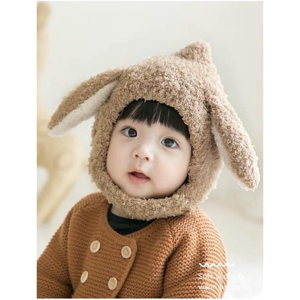 Mũ len tai cừu cho bé