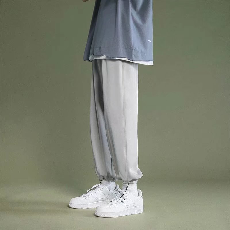 Quần Dài Lưng Thun Ống Rộng Phong Cách Hip Hop Cho Nam