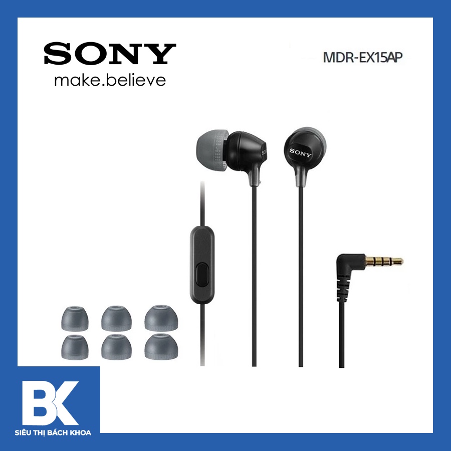 Tai nghe nhét tai Sony MDR-EX15AP - Bảo hành 12 tháng
