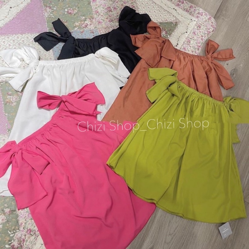 ÁO TRỄ VAI TAY CỘT- ÁO TRỄ VAI TAY NGẮN DÁNG RỘNG, CHIZISHOP