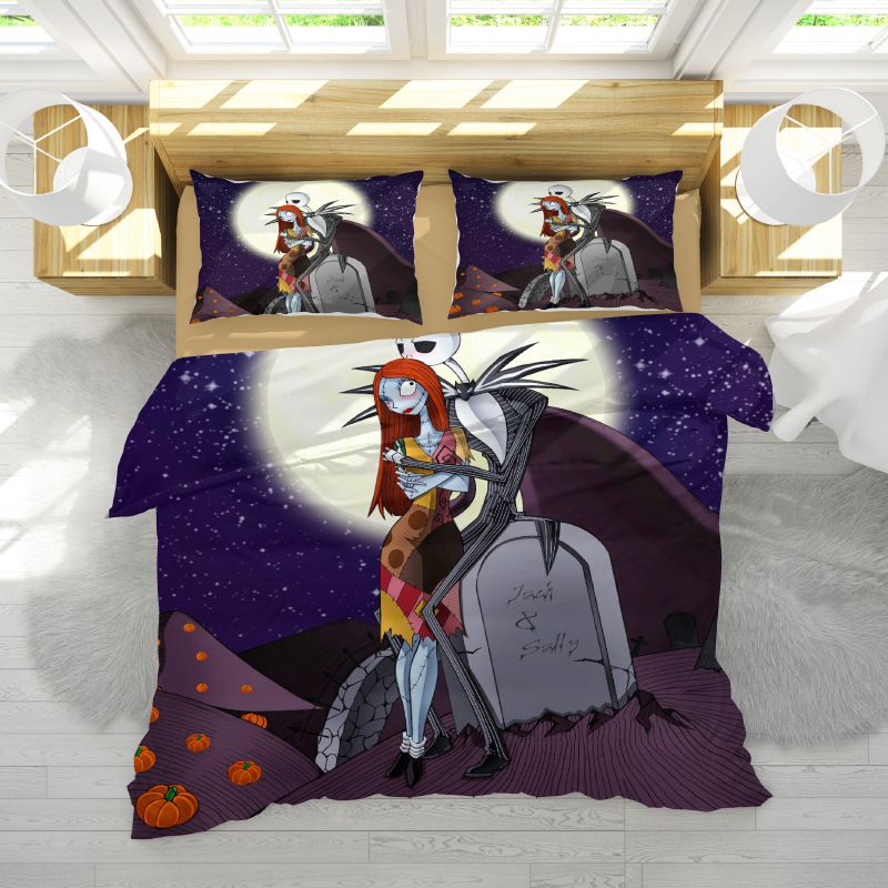 Bộ Chăn Ga Và Vỏ Gối 3 Sản Phẩm Họa Tiết Giáng Sinh Ốp