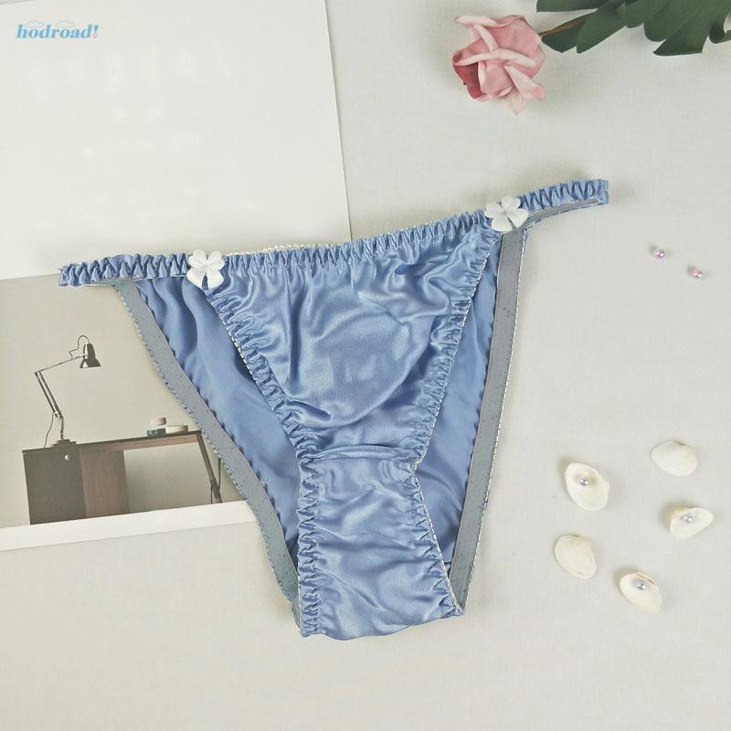 Quần lót lụa satin mềm không mối nối cho nữ