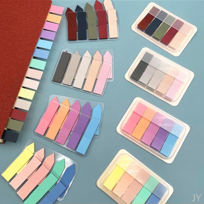 【JY】Macaron Color Fluorescent Color Extractable Index Sticker