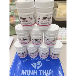 ✅ [CHÍNH HÃNG] ALUMINA - Hỗ Trợ Triệu Chứng Viêm Dạ Dày, Đầy Hơi lọ 60 viên nhai
