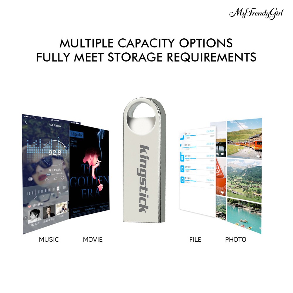 Usb Kingstick 64 / 128 / 256 / 400gb Bằng Kim Loại | BigBuy360 - bigbuy360.vn