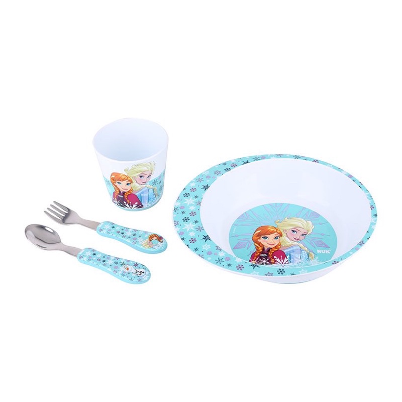 Bộ tập ăn và uống Nuk Frozen,chuột Mickey cho bé 9m+ và 24m+ - Đức