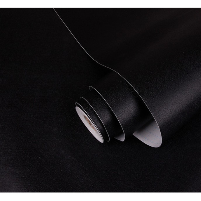 Decal giấy dán tường màu đen nhám khổ 45cm keo sẵn | BigBuy360 - bigbuy360.vn