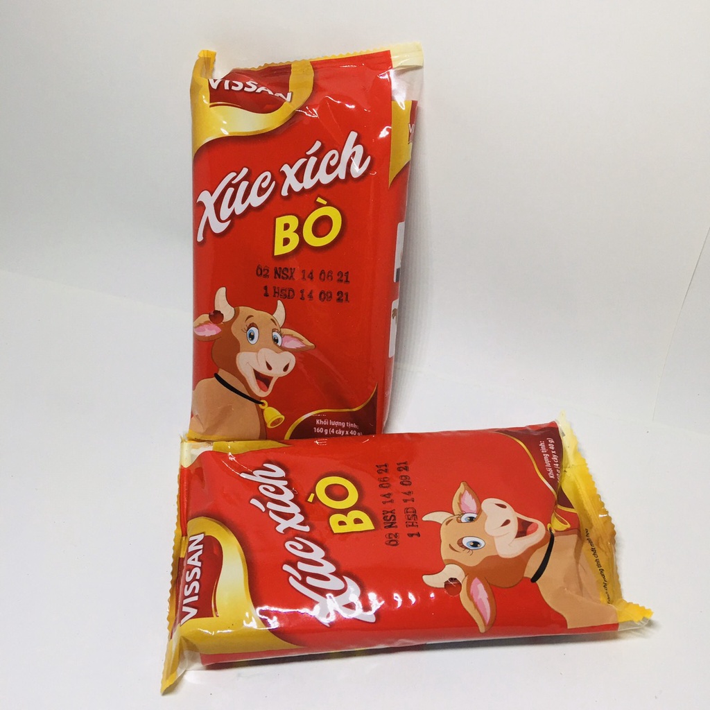 XÚC XÍCH TIỆT TRÙNG HEO - BÒ VISSAN 160G