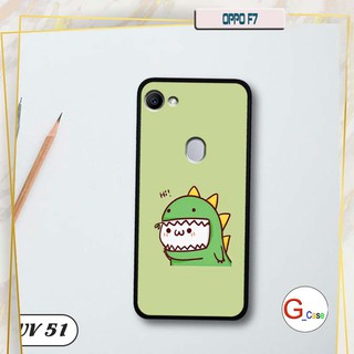 Ốp điện thoại OPPO F7 lưng nhám viền cao su dẻo in hình