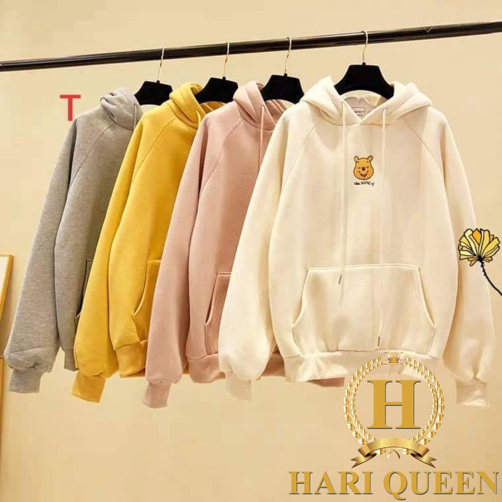 Áo hoodie mặt gấu Honey DTR1119