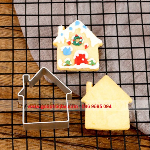 Khuôn nhấn bánh quy (cookie, cutter) - hình ngôi nhà