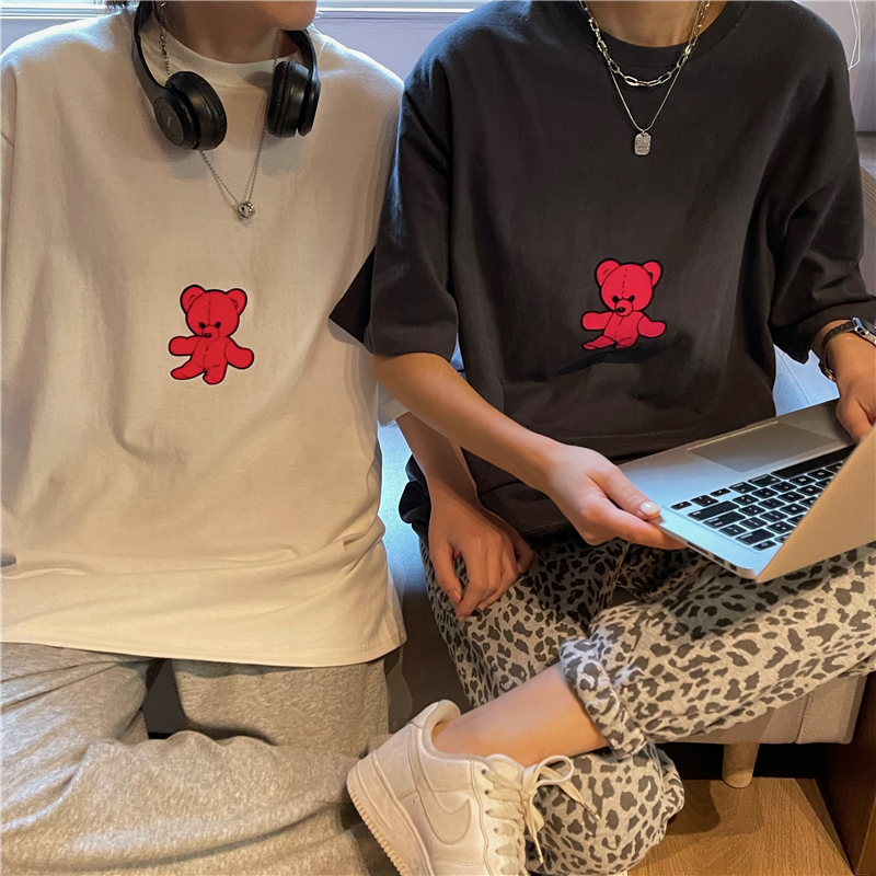 Áo thun tay ngắn cổ tròn kiểu dáng thời trang phong cách Hàn Quốc dành cho nữ