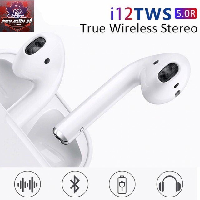 Tai Nghe Bluetooth i12 5.0 Cảm Ứng Cực Nhạy Tăng Chỉnh Âm Lượng 1 Đổi 1 Trong 30 Ngày - PKSMART - PHỤ KIỆN SỐ 9999