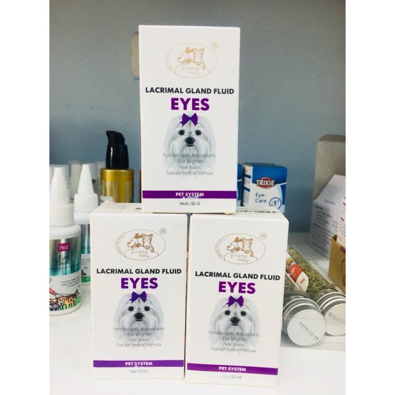 Siro uống hỗ trợ tuyến lệ, trị chảy nước mắt chó mèo Lacrimal Gland Fluid Eyes Pet System 20ml