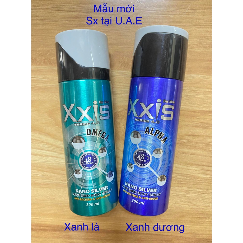 Nước Hoa Xịt Khử Mùi Toàn Thân XXIS 200ml cho nam