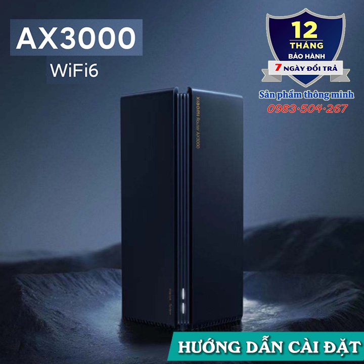 Bộ phát Wifi Router Xiaomi AX1800/AX3000 hỗ trợ - Wifi 6 - Mesh - 128 thiết bị