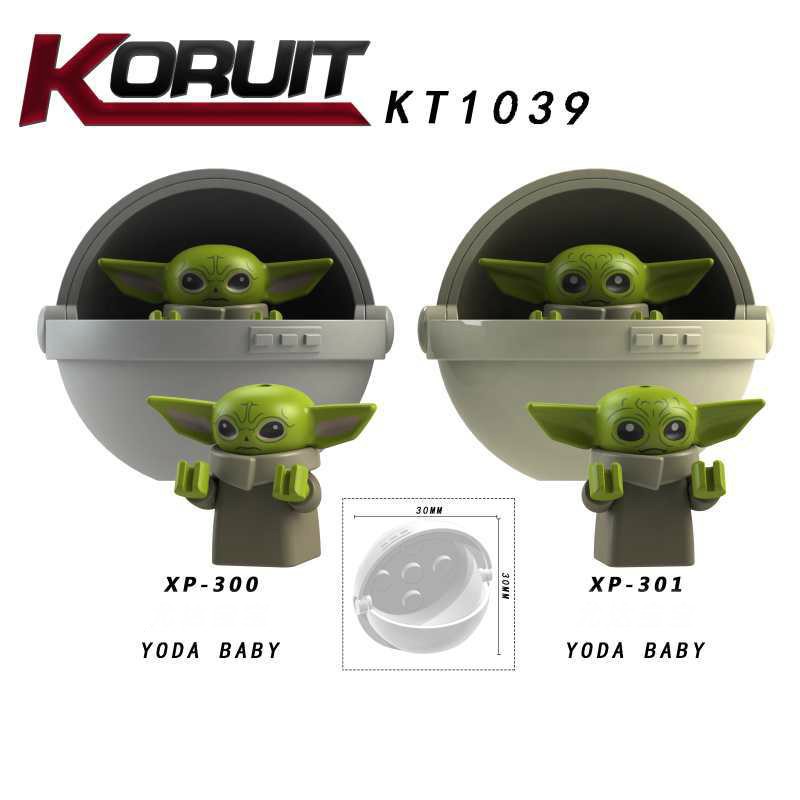 Minifigures Mẫu Nhân Vật Yoda Baby Trong Star Wars Mẫu Mới Ra Kèm Hộp Siêu Đẹp XP300 XP301