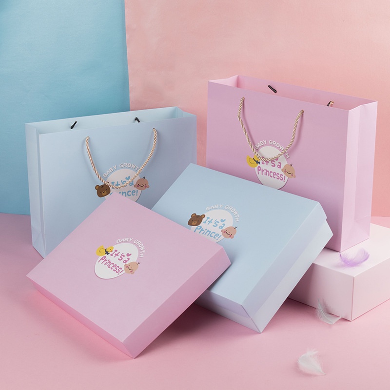 Hộp Quà Tặng Cao Cấp Cho Bé Sơ Sinh / Túi Quà Tặng Sinh Nhật / Hộp Bánh / Túi Giấy Kraft / Túi Goodie