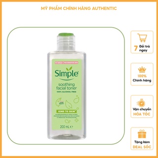 NƯỚC HOA HỒNG Simple Kind To Skin Soothing Facial Toner 200ml