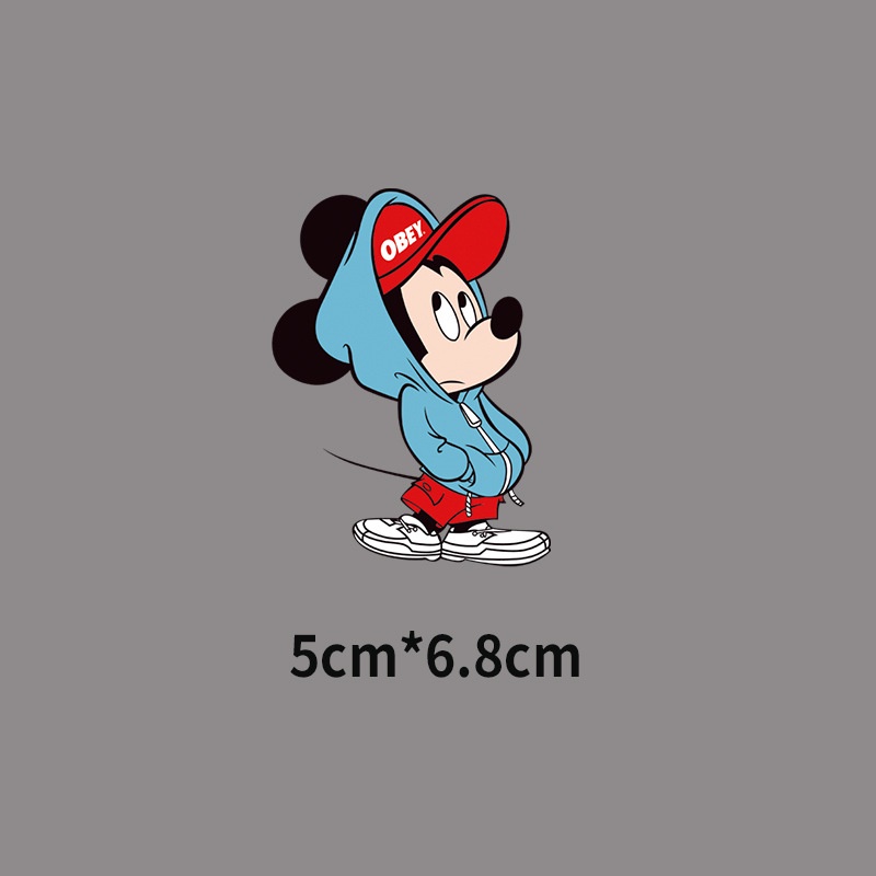 Miếng Dán Ủi Quần Áo Hình Vịt Donald/Chuột Mickey Minnie