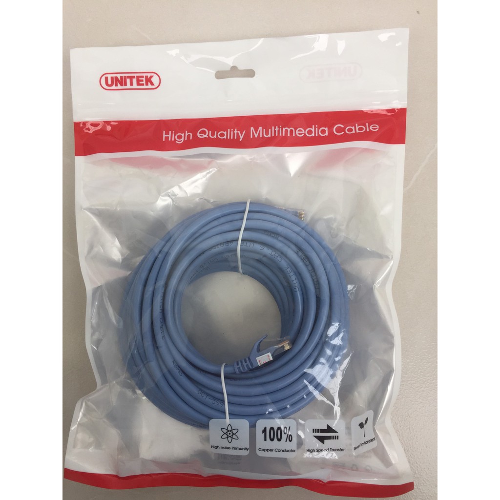 DÂY MẠNG CAT6E  Unitek Bấm Sẵn 2 đầu ,2m,3m,5m ,10m 15m 20m  - Dây Cáp mạng lan chính hãng