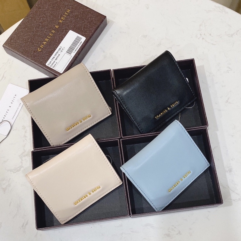 [Full box - ảnh thật] Ví CNK Cúc Bấm Gấp Gọn Mini - Ví CNK Xuất Dư