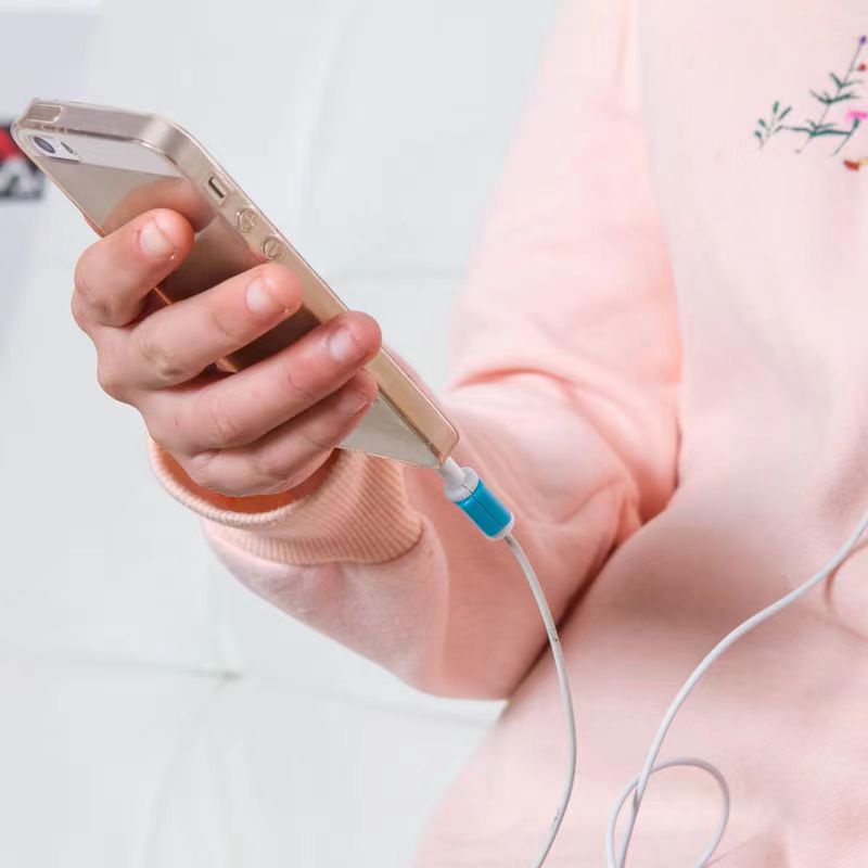 Ốp Điện Thoại Bằng Cao Su PVC Mềm Bảo Vệ Cáp Sạc Truyền Dữ Liệu Máy Tính Cho iPhone