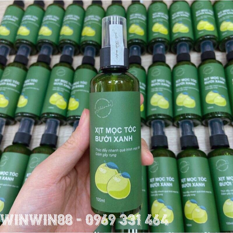 CHAI XỊT KÍCH THÍCH MỌC TÓC CHIẾT XUẤT BƯỞI XANH 100ML