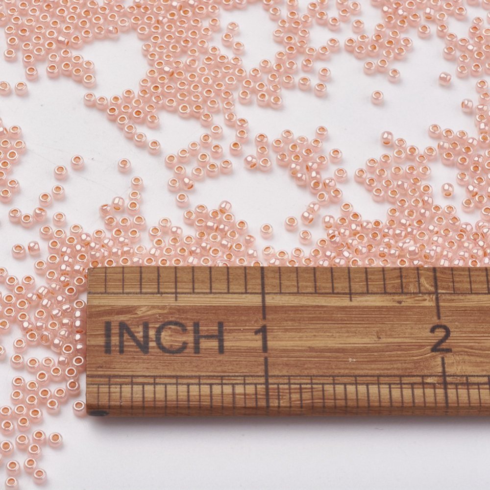933pcs TOHO Japanese Seed Beads Round 11/0  Silver Lined Grey 2x1.5mm Hole: 0.5mm about 933pcs/10g
