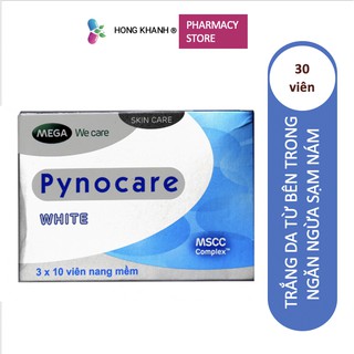 Viên uống Pynocare white giúp da sáng hồng mịn màng hộp 30 viên date 02/2023