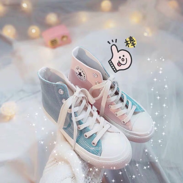 Converse phối xanh, hồng