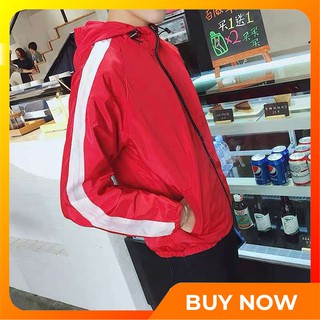 Áo khoác nam nữ tay sọc độc đáo, khoác dù trơn chất lượng, Áo khoát HOT Trend