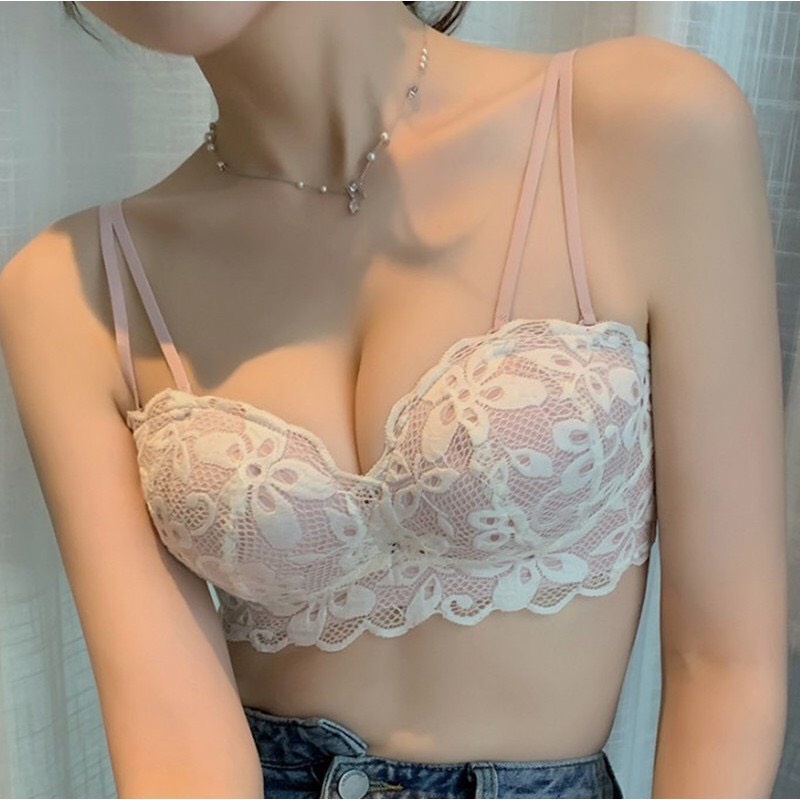 Áo Lót Nữ/ Áo Ngực Nữ không gọng mềm mại thiết kế họa tiết ren hoa sexy quyến rũ AL01