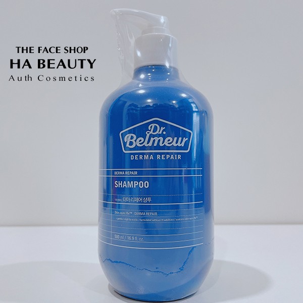 Dầu gội dưỡng ẩm phục hồi giảm rụng tóc kích thích mọc tóc thơm lâu The Face Shop Dr Belmeur Derma Repair Shampoo 500ml