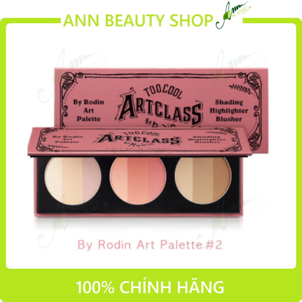 Phấn Tạo Khối, Má Hồng, Bắt Sáng Too Cool For School 3in1 By Rodin Art Palette Minisize 13.1g