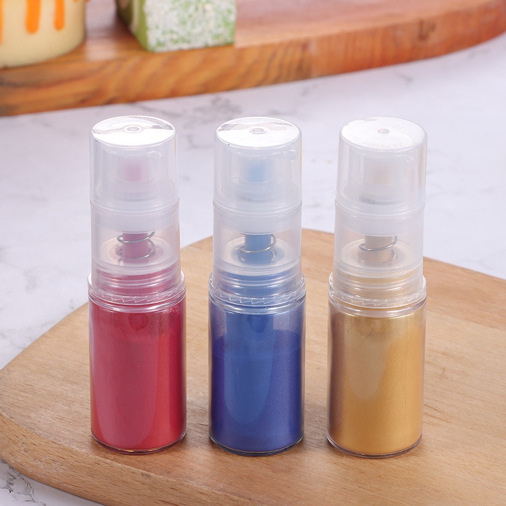 Chai Xịt Trang Trí Bánh Kem 15g Màu Sắc Long Lanh