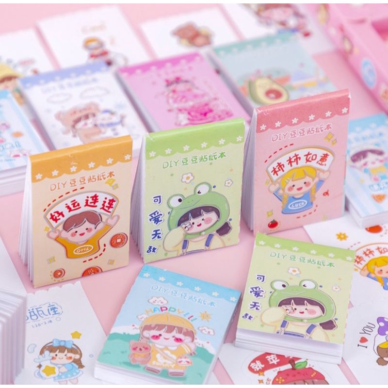 Hộp 36 cuốn sổ/ hộp 48 cuốn sổ  sticker 50 trang mini cực đẹp giá sỉ.