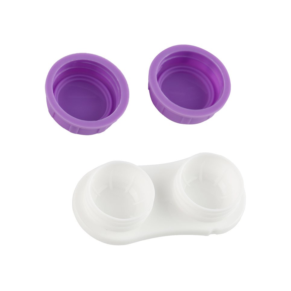 Solid Color Contact Lens Pp Box Eye Care Kit Portable Contact Lens Box