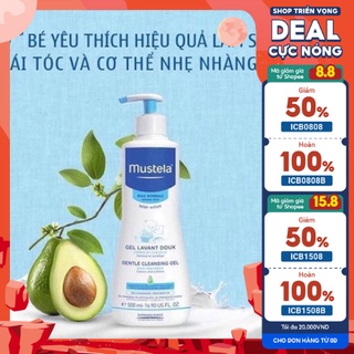 SỮA TẮM GỘI CHO BÉ MUSTELA GENTLE CLEANSING GEL 500ML, Xách tay Pháp, Đủ Bill