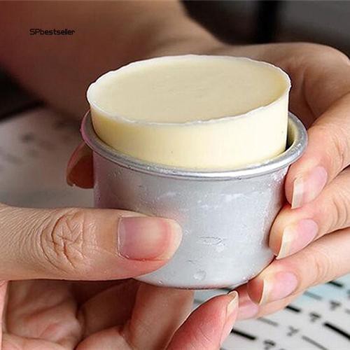 Bộ 5 Khuôn làm bánh dáng tròn 2.5 inch đáy có thể tháo rời tiện lợi