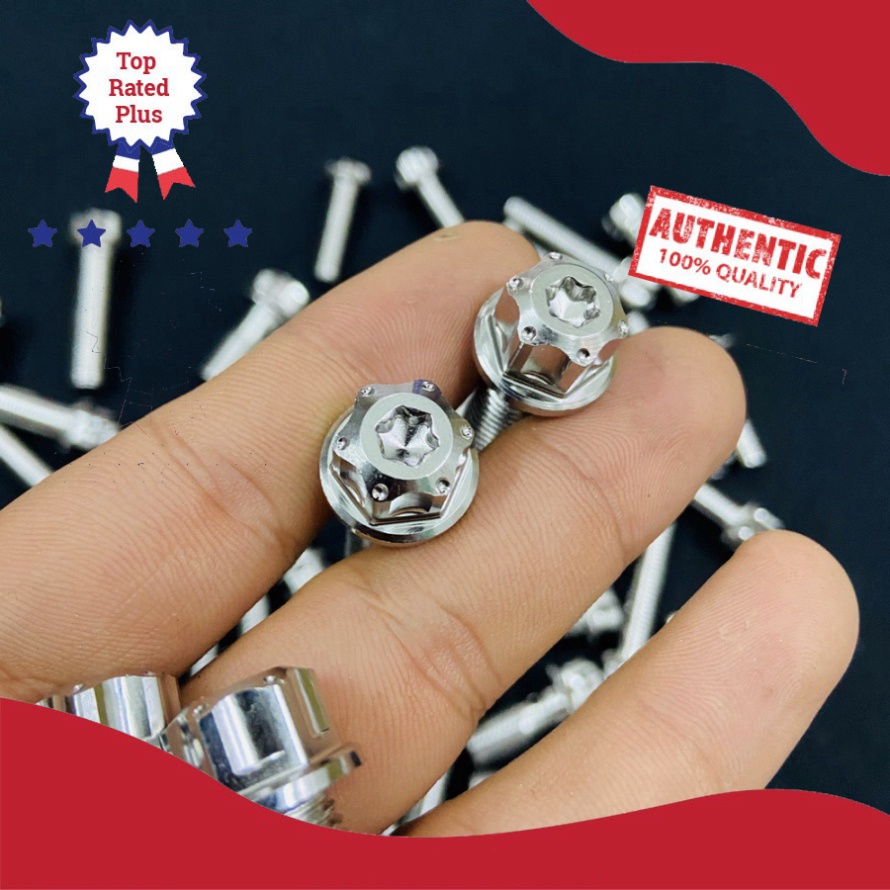 [HCM XẢ KHO MÙA DỊCH] ỐC INOX SALAYA 10LY4 PHÂN BẮT CHÂN PHUỘC, 10LY25 PHÂN BẮT HEO DẦU XE YAMAHA