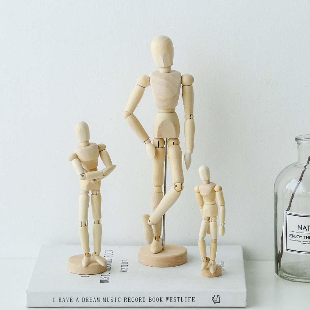 Quillan action toy figures trang trí con người thủ công mỹ nghệ nghệ sĩ phác thảo nguồn cung cấp mô hình nghệ thuật phác thảo vẽ chân tay di động đồ chơi bằng gỗ