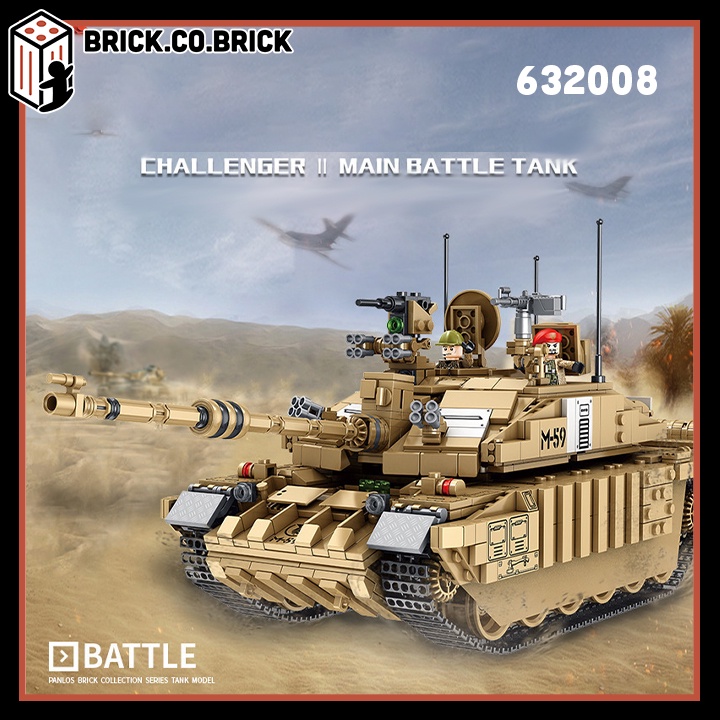 Mô hình Tank Challenger 2 Quân đội Anh Lắp ráp Xe Tăng Chiến Đấu Chủ Lực Army 632008