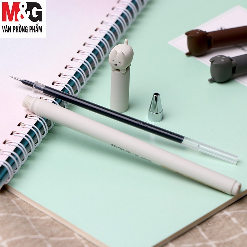 Bút Gel 0.38mm / Bút nước nét mảnh thời trang Cute M&G AGP10806, có ruột thay thế