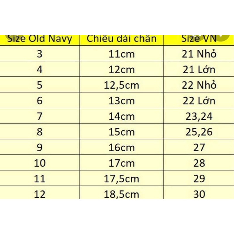 Dép Tông Xỏ Ngón OLDNAVY cho bé HÀNG CHÍNH HÃNG