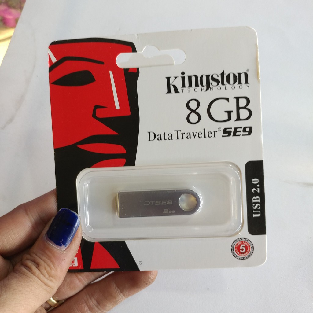 USB 2.0 Kingston DataTraveler SE9 chính hãng 4G-8G-16G-32GB (Bạc)